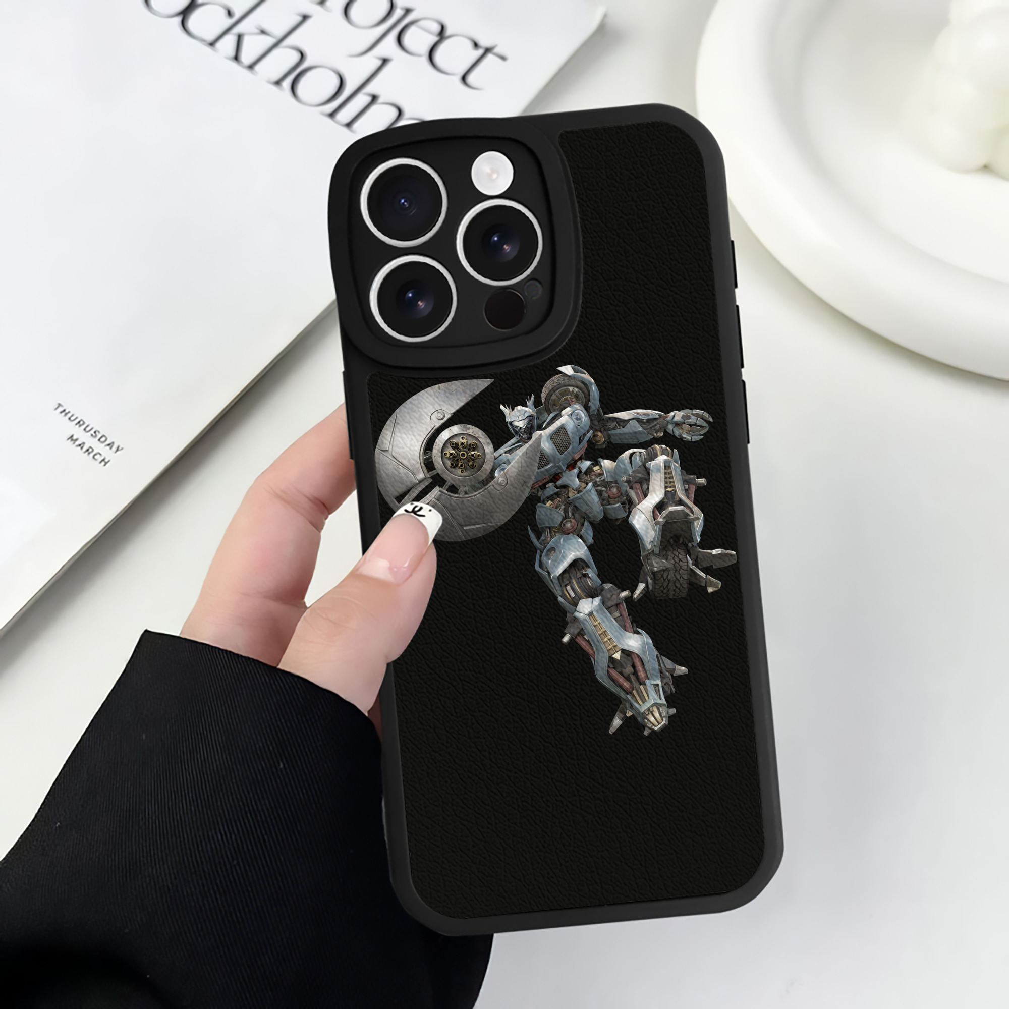 （画像用）  【iPhone 16シリーズ対応】シリコンスマホケース（レザー調） 材質：シリコン
